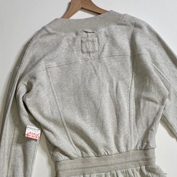 NWT!! FREE PEOPLE Movement Intercept Romper Heather Gray Playsuit Athletic Small - Picture 9 of 16